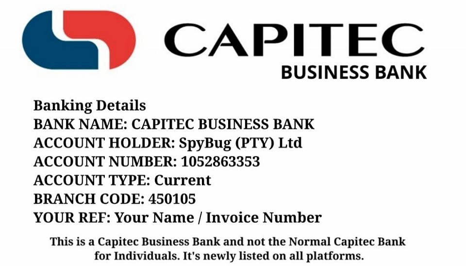 Please Note: This is a Capite Business Bank account and not the Normal Capitec account for Individuals, its on all Banking Platforms
